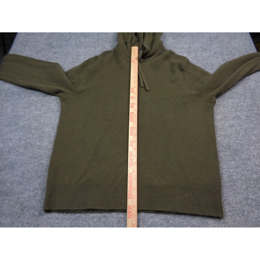 Rag & Bone Hoodie Men's L Green Olive Cashmere Pullover Knit Long Sleeve - Picture 11 of 11